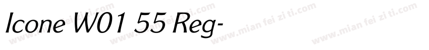 Icone W01 55 Reg字体转换